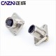 M12 square flange socket connector 2 3 4 5 6 8 12 17pin connector m12 5 pin connector